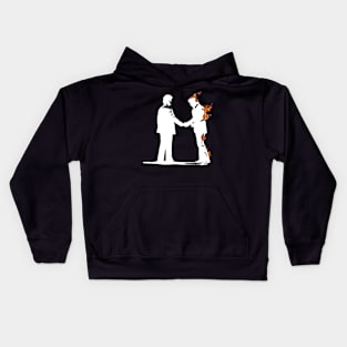 PF Handshake Silhouette Kids Hoodie